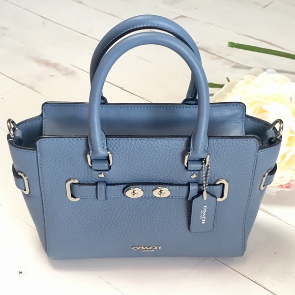 Coach Handbags - Coach Dusty Blue Mini Blake Carryall